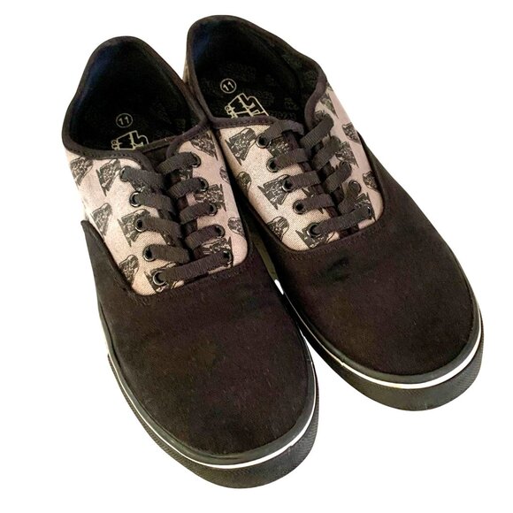 Star Wars Darth Vader X Skechers Sneakers Mens 11 Canvas Lace-Up Black Gray - Picture 1 of 11